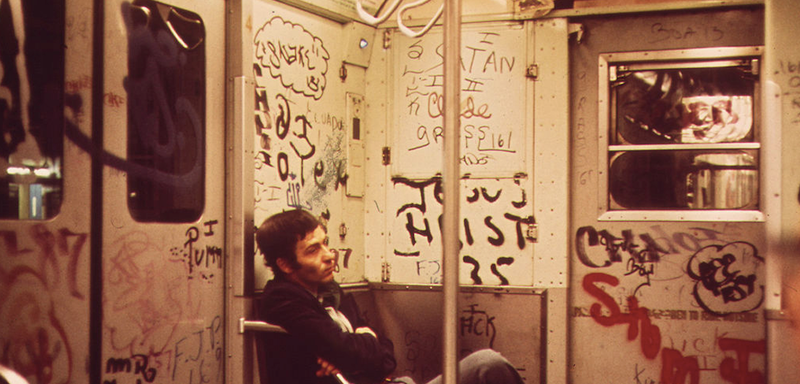 Graffiti and a disgruntled passenger